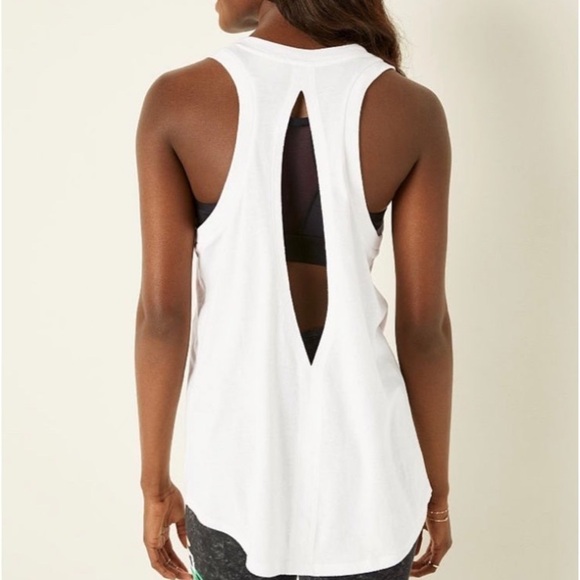 Victoria’s Secret PINK Cut Out Racer Back Tank Top NWT size XL - Picture 2 of 10